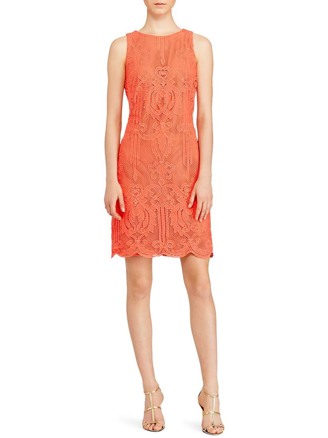 Lauren ralph lauren lace cheap sheath dress